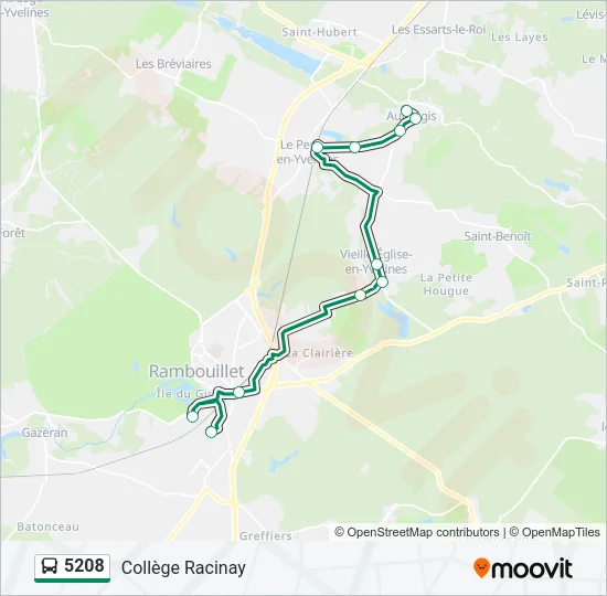 5208 Bus Line Map