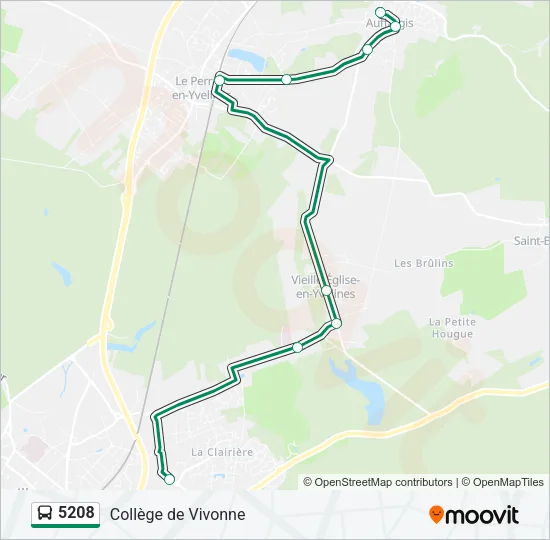 5208 Bus Line Map
