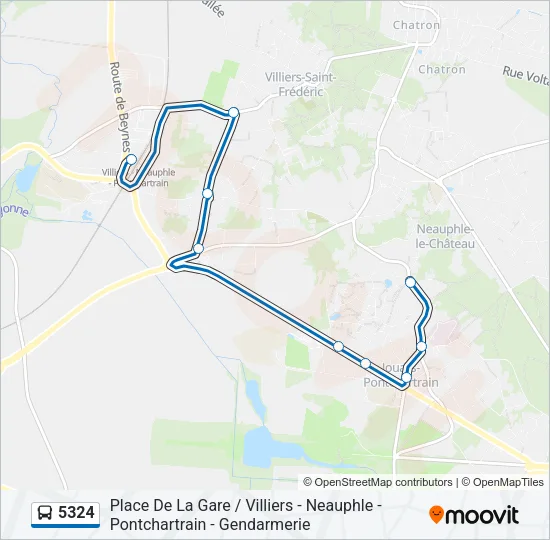 5324 Bus Line Map