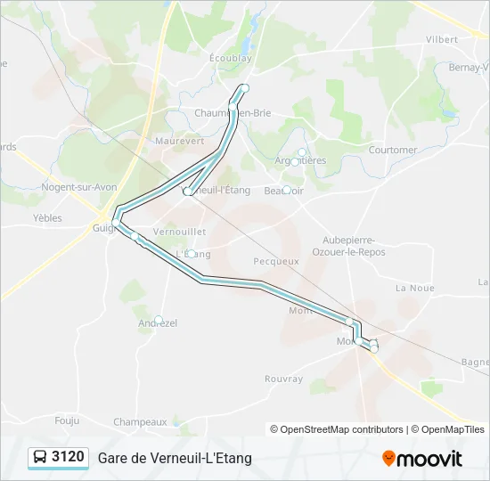 3120 Bus Line Map
