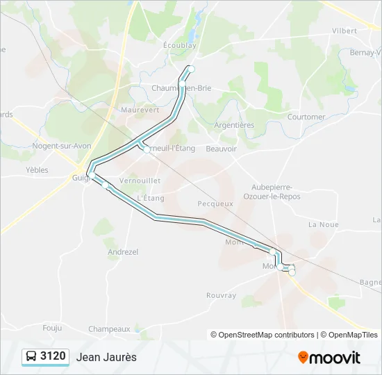 3120 Bus Line Map