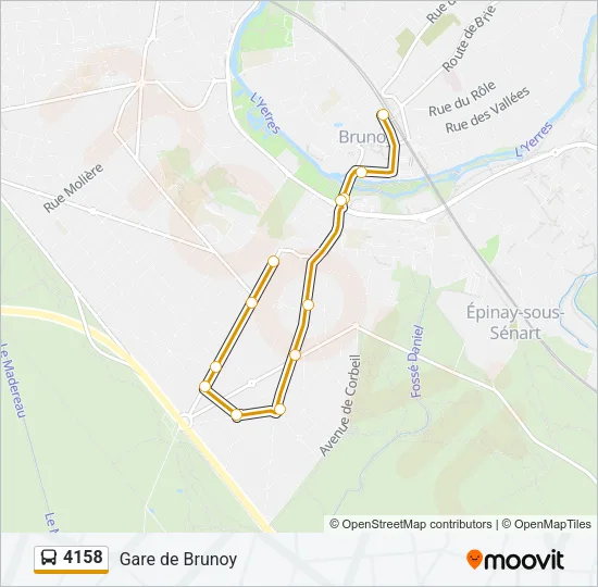 4158 Bus Line Map