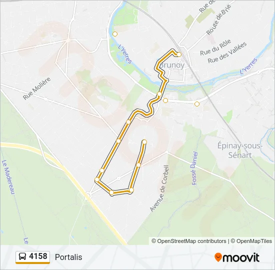 4158 Bus Line Map