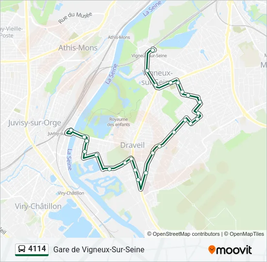 4114 Bus Line Map