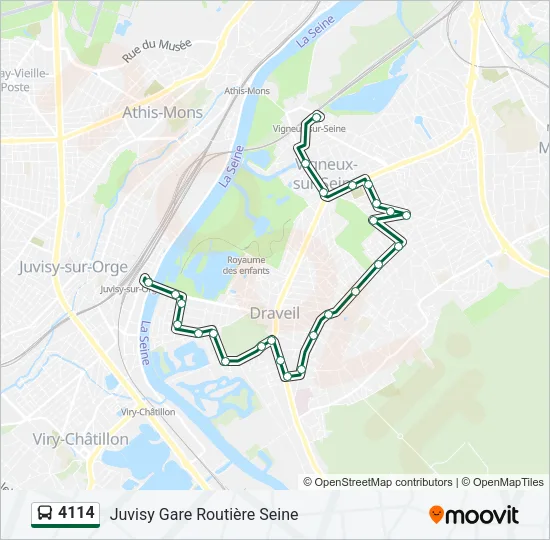 4114 Bus Line Map