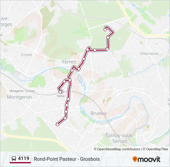 4119 Bus Line Map