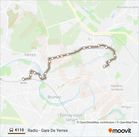 4110 Bus Line Map
