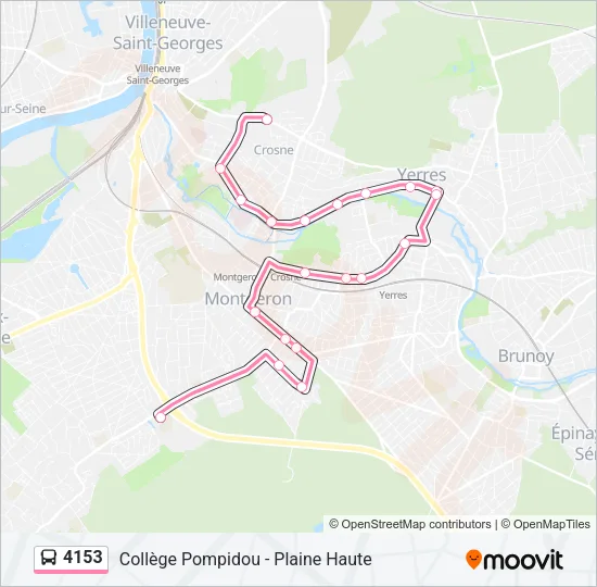 4153 Bus Line Map