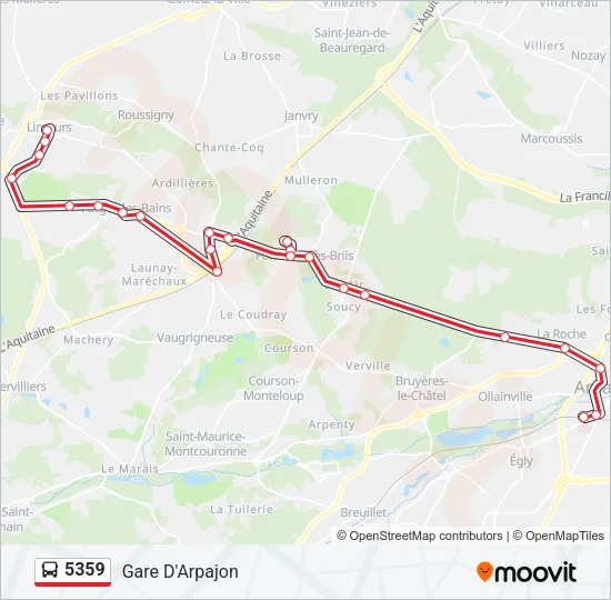 5359 Bus Line Map