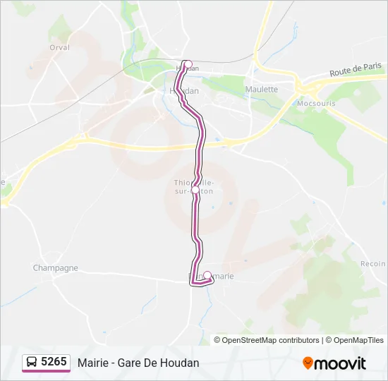 5265 Bus Line Map