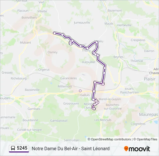 5245 Bus Line Map