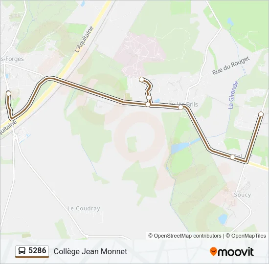 5286 Bus Line Map