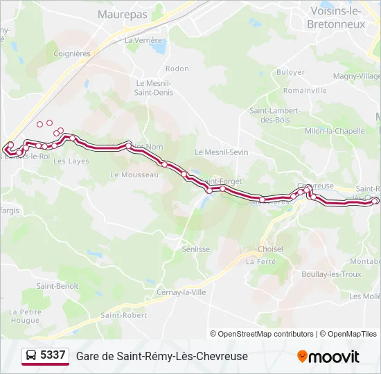 5337 Bus Line Map