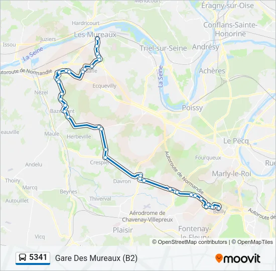 5341 Bus Line Map