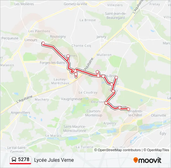 5278 Bus Line Map