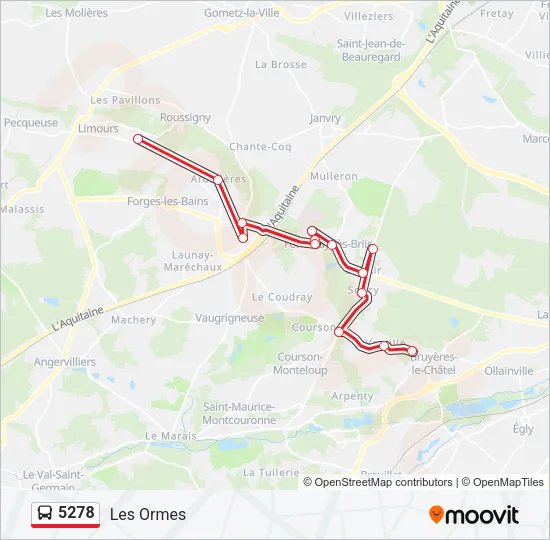 5278 Bus Line Map
