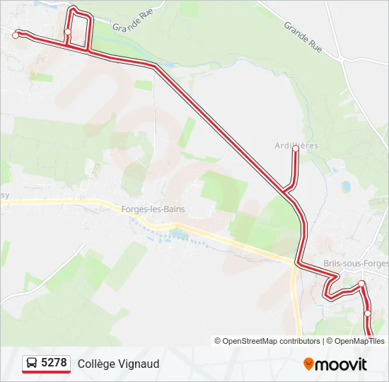 5278 Bus Line Map