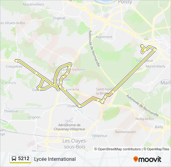 5212 Bus Line Map
