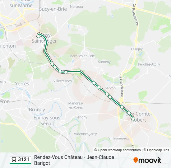3121 Bus Line Map