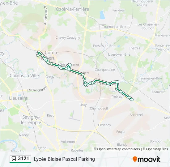 3121 Bus Line Map
