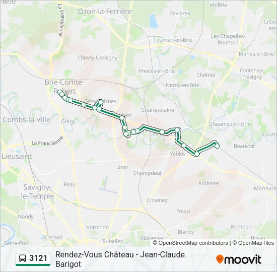 3121 Bus Line Map