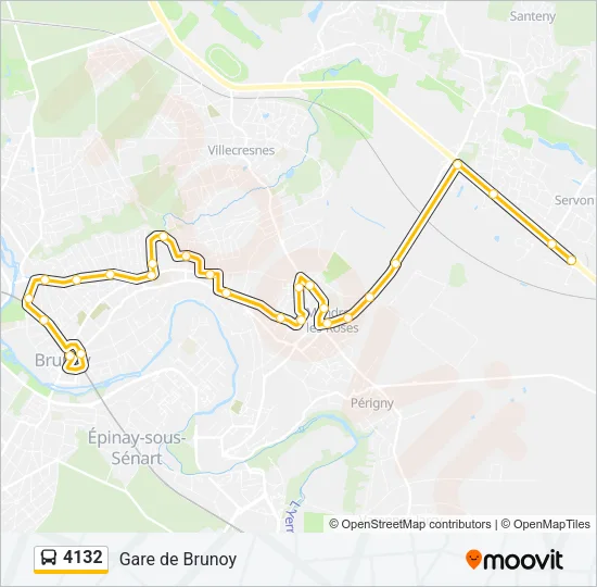 4132 Bus Line Map