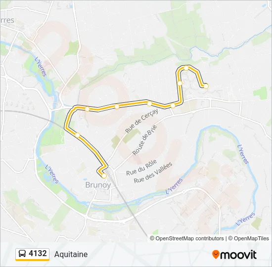 4132 Bus Line Map