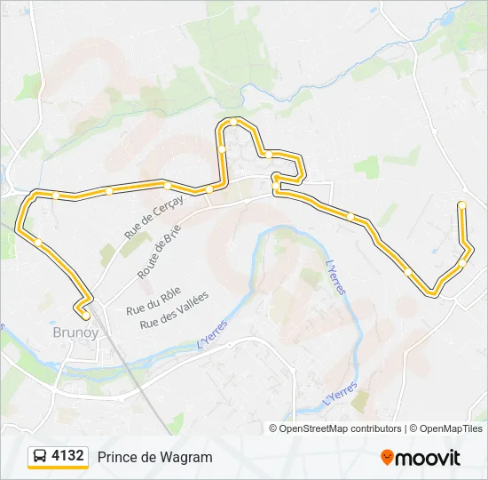 4132 Bus Line Map