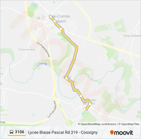 3106 Bus Line Map