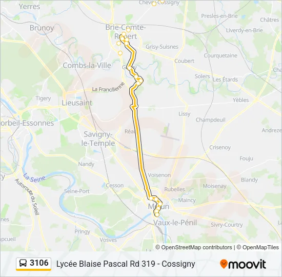 3106 Bus Line Map
