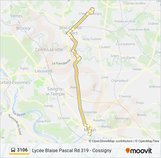 3106 Bus Line Map