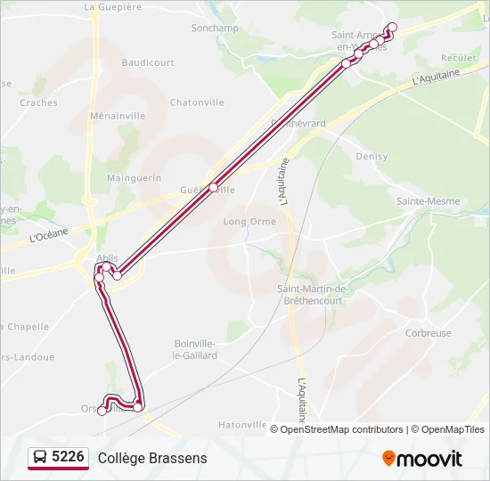 5226 Bus Line Map