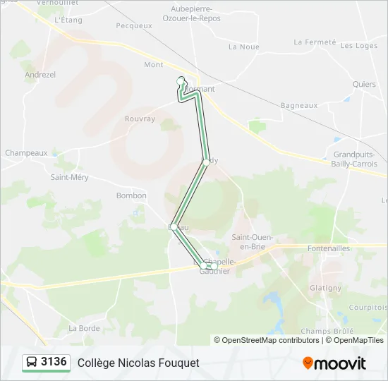 3136 Bus Line Map