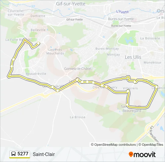 5277 Bus Line Map