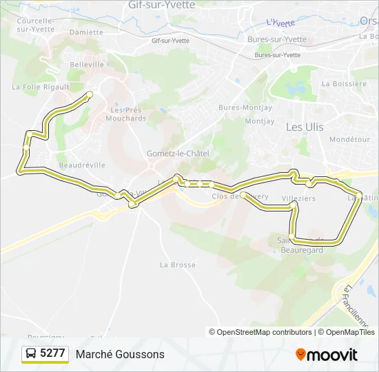 5277 Bus Line Map