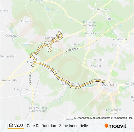 5233 Bus Line Map