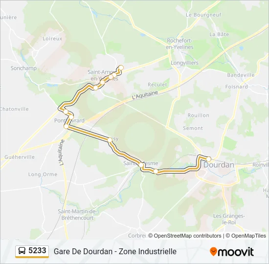 5233 Bus Line Map