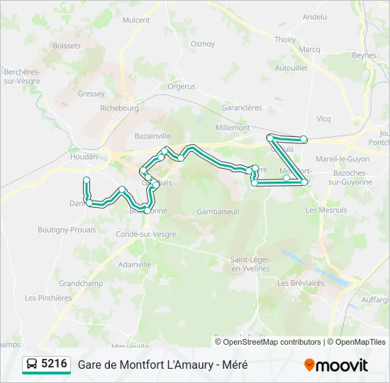 5216 Bus Line Map