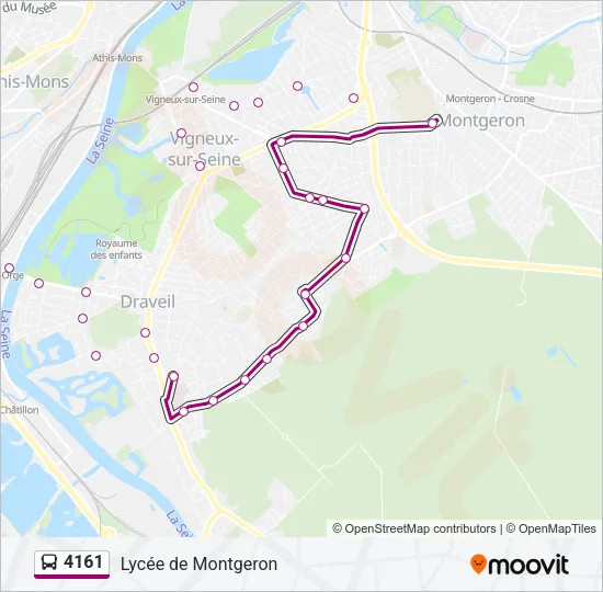 4161 Bus Line Map