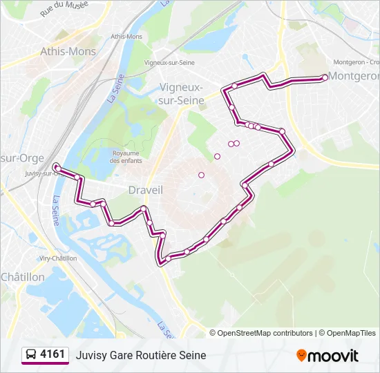 4161 Bus Line Map