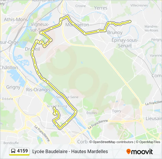 4159 Bus Line Map