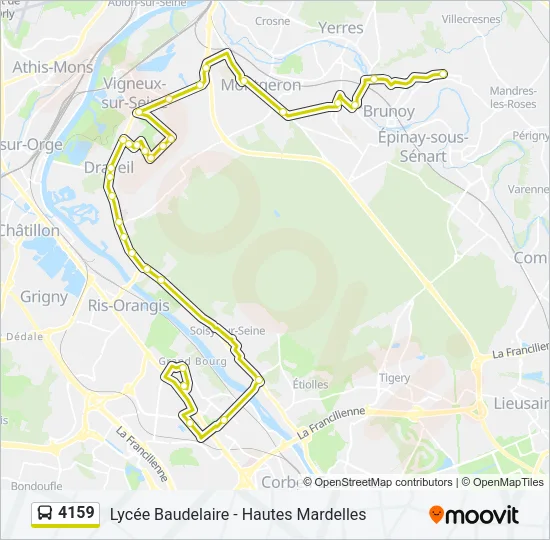4159 Bus Line Map