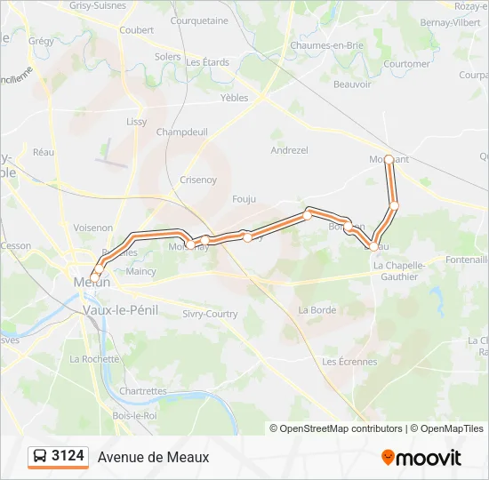 3124 Bus Line Map