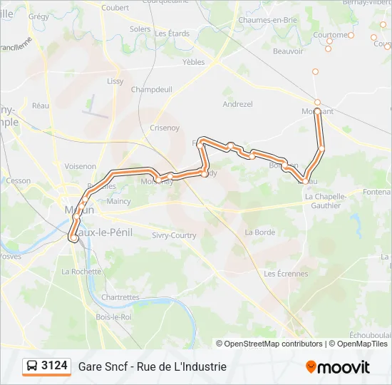 3124 Bus Line Map