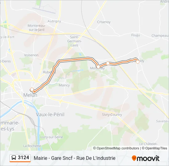 3124 Bus Line Map