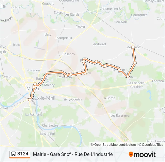 3124 Bus Line Map
