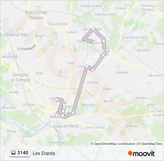 3140 Bus Line Map