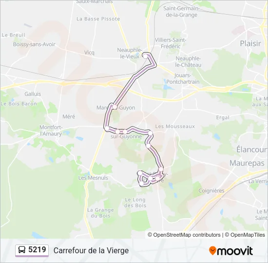 5219 Bus Line Map