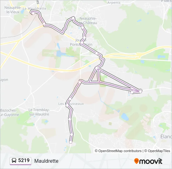5219 Bus Line Map
