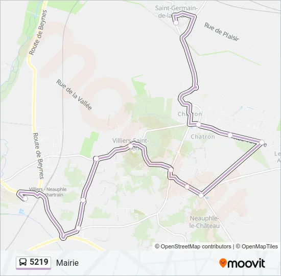 5219 Bus Line Map